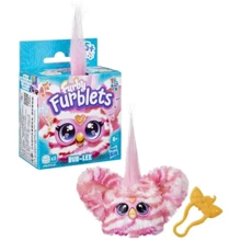 Furby Furblets Bub- 迷你朋友，45 种以上音效和音乐，只会说 Furbish 语，电子毛绒玩具，粉色和白色，返校礼物，适合 6 岁及以上儿童 - 彩色 - 查看 28