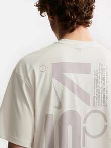 Nike 復古圖案印花圓領套頭寬鬆短袖T卹 男女同款 白色 - 白色 - 查看 7