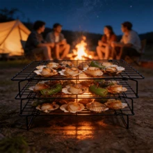 Giá làm mát bằng dây thép chịu lực, có thể xếp chồng và gấp gọn, kích thước 40x25cm - Khay lưới đa năng dùng cho lò nướng, thích hợp để nướng bánh, làm nguội bánh ngọt, sấy khô trái cây, vừa với nửa khay nướng, bộ 3/6 chiếc (Màu đen) - 40x25cm Một kích cỡ phù hợp với tất cả - Xem 11