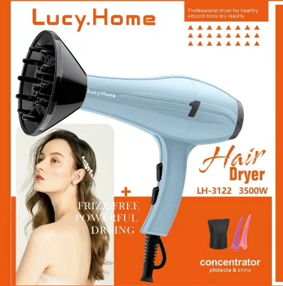 Secador de cabello de tres colores, para uso doméstico, color aleatorio - Tipo de Enchufe A USA (110-127V) - Ver 1