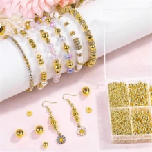 1000 hạt tròn CCB 4mm, nguyên liệu làm trang sức thủ công DIY cho vòng tay, dây chuyền, bông tai. - Nhiều màu - Xem 7