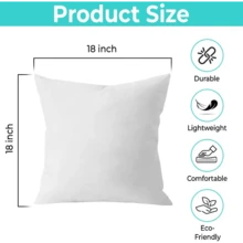 Soft Polyester Cushion Insert - White - View 9