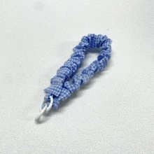 1 Ins Style Plaid Phone Lanyard Elastic Elastic Rope Super Nice Girl Wrist Anti-Lost Ccd Key Chain Pendant Female(Some Accessories May Be Random) - Multicolor - View 7