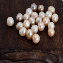 10 piezas de partículas de perlas de agua dulce naturales y no porosas de 5-10 mm - Multicolor - Ver 4