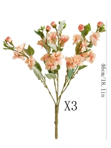 1/2/3pcs 46cm Artificial Rose Flowers, Suitable For Wall, Living Room, Bedroom, Wedding, Party Decoration, Tabletop Decor. Home, Desktop, Kitchen, Wedding, Dining Table, Center Piece, Office, Garden, Outdoor, House, Yard Decoration, Suitable For Spring, Summer, Autumn, Winter - Champagne - View 8