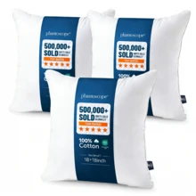 1/2/4pcs Soft Fluffy Pillow Inserts For Home Decor Bedroom Living Room Sofa Throw Pillows Fall Autumn Room Decor Indoor Decorative Filling - White - View 3