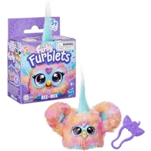 Furby Furblets Bub- 迷你朋友，45 种以上音效和音乐，只会说 Furbish 语，电子毛绒玩具，粉色和白色，返校礼物，适合 6 岁及以上儿童 - 彩色 - 查看 14