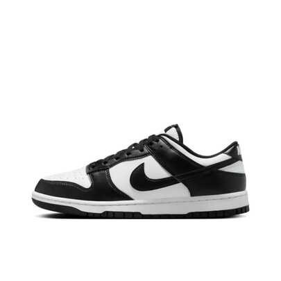  Nike Dunk LOW RETRO Panda Trắng Đen: Giày thể thao cổ thấp thoải mái theo phong cách đường phố với đế mỏng, thiết kế unisex, màu trắng và đen.