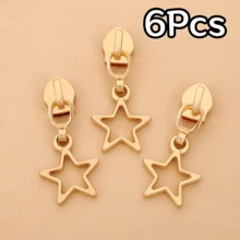Móc kéo khóa hình ngôi sao 5 cánh bằng kim loại, đầu kéo khóa hình ngôi sao rỗng, phụ kiện kéo khóa túi xách và quần áo thủ công tự làm, móc kéo khóa dễ thương dành cho nữ, móc kéo khóa thay thế cho quần áo và túi xách. - nhiều màu - Xem 22