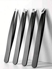 Bộ 4 nhíp tỉa lông mày chuyên nghiệp bằng thép không gỉ, nhíp chính xác dùng để nhổ lông mặt/lông mọc ngược/mảnh vụn, dụng cụ làm đẹp. - Nhiều màu - Xem 13