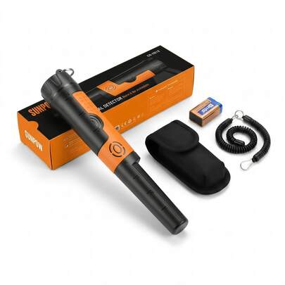  SUNPOW Metal Detector Pinpointer, Portable And Handheld, With 2 Different Modes Fordetecting Metal And Treasure Hunting, All-Round Detection For All Ages