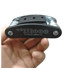 16合1折叠式多功能螺丝刀扳手套装，防滑手柄和旋转设计，经久耐用，方便家用和汽车维修，通用便携式维修工具 - 黑色 - 查看 9