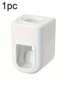 1 Wall-Mounted Automatic Toothpaste Extruder Lazy Tools Bathroom Toilet Wall No Need To Punch Holes Automatic Toothpaste Dispenser - Wall-Mounted Toothbrush Holder With Extruder - No Power Required - Plastic Bathroom Accessories To Simplify Toothpaste Extrusion, Back To School, Home - Multicolor - View 19