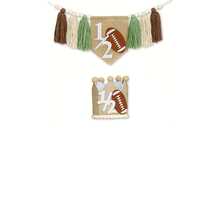 2pcs Rugby Themed High Chair Banner Set For 0.5 Year Old Birthday Party, Handmade Polynesian Style Party Decorations, Birthday Scene Photo Backdrop Props - View 11