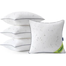Microfiber Pillow Inserts - Hypoallergenic, Soft & Supportive, All-Space Use With Vacuum Packaging & Easy Care - White - View 11