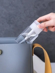 1pc Plastic Pump Dispenser Bottle, Liquid Press-Type Refillable Bottle, Suitable For Nail Polish Remover, Makeup Remover Etc., With Flip Cap, Travel Friendly, 120mL-200mL Capacity, Christmas Gift - Multicolor - View 3