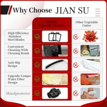 Upgraded 13-In-1 Vegetable Chopper With Drainage Design, Vegetable Slicer And Dicer With Safety Hand Guard, Stainless Steel Blade Kitchen Food Chopper - Multicolor - View 9