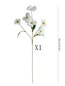 1/3/6支装人造彩虹鸢尾花，60厘米，适用于墙面、客厅、卧室、婚礼、派对装饰、桌面摆件、家居、桌面装饰、厨房、婚礼、餐桌、中心装饰、办公室、花园、户外、房屋、庭院装饰，适合春、夏、秋、冬四季。 - 白色 - 查看 9