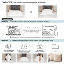 Microfiber Pillow Inserts - Hypoallergenic, Soft & Supportive, All-Space Use With Vacuum Packaging & Easy Care - White - View 4