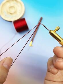 Bộ 3 kim thêu kèm kim tuyến và hạt cườm - Hoàn hảo cho các dự án thủ công và đính cườm. - Móc len kiểu Pháp - Xem 7