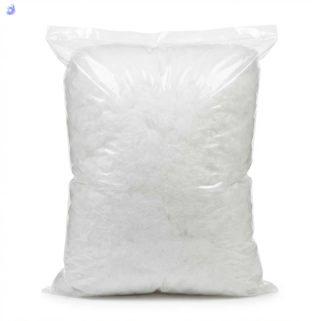 1件裝柔軟聚酯纖維填充人造雪,100g/1000g 蓬鬆仿真雪裝飾,DIY枕頭填充物,絨毛填充,聖誕冬季室內外裝飾 - 白色 - 查看 1