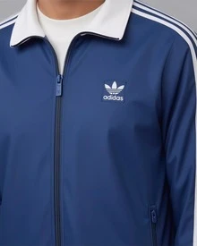 adidas originals Classics Beckenbauer Adicolor Classics Beckenbauer Track Jacket 三條紋拼色立領長袖夾克外套 男款 夜藍色 - 夜藍色 - 查看 11
