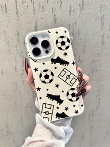 Soccer 1pc New Creative Football Shoe Pattern Leather Texture Phone Case, Suitable Compatible With Apple 17 Pro Max/17 Pro/Air/16 Pro Max/16 Pro/16/16 Plus/15 Pro Max/15 Pro/15/15 Plus/14 Pro Max/14 Pro/14/13 Pro Max/13/13 Pro/12 Pro Max/12/12 Pro/11/XR And Series - Multicolor - View 6