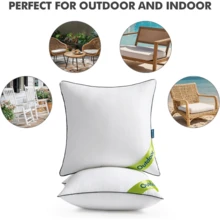 Microfiber Pillow Inserts - Hypoallergenic, Soft & Supportive, All-Space Use With Vacuum Packaging & Easy Care - White - View 18