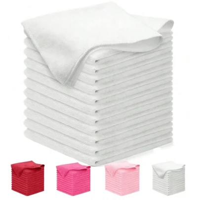 12 قطعة مناشف وجه من الألياف الدقيقة/مناشف غسيل، 12 بوصة * 12 بوصة، مناشف وجه/مناشف غسيل ناعمة عالية الامتصاص، مناسبة للحمام والنادي الرياضي والفندق والسبا، قماش تنظيف متعدد الاستخدامات سريع الجفاف، ديكور حمام المنزل، ديكور الخريف، ديكور العودة إلى المدرسة، صالون/حمام المنزل