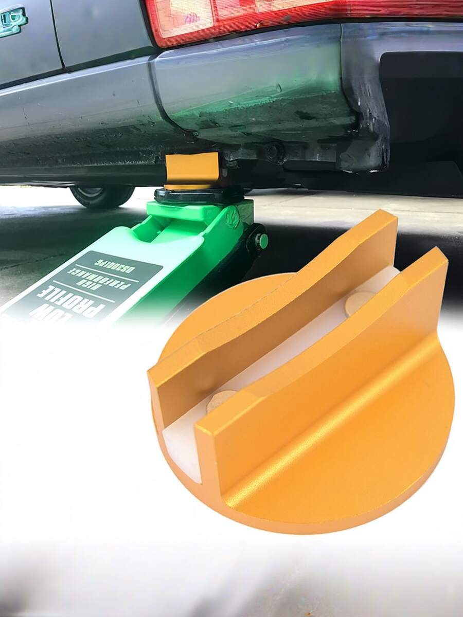 1 bộ chuyển đổi kích nâng chất lượng cao được hàn chắc chắn, kèm theo miếng đệm kích từ tính có rãnh lớn, phù hợp với hầu hết các loại xe, bộ chuyển đổi ray khung có rãnh 0,4 inch. - nhiều màu - Xem 1