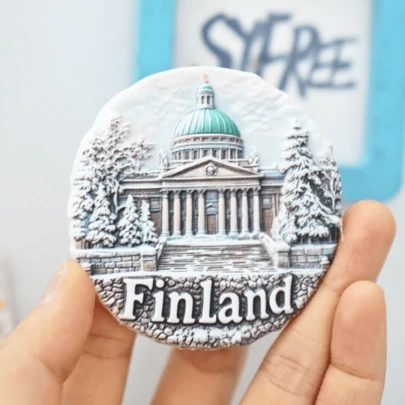 1 chiếc nam châm tủ lạnh hình Phần Lan, quà tặng Ngày Valentine, quà tặng Ngày của Mẹ, quà tặng Ngày của Cha, quà tặng ngày lễ Phần Lan, đồ trang trí tiệc Phần Lan.