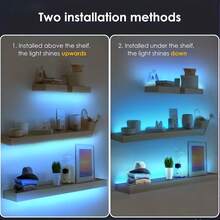 LED Light Strips With Remote Control, Smart RGB Light Strips For Bedrooms, SMD 5050 Light Beads, Various DIY Lighting Modes, TV Backlight, Background Wall Decorative Light Strips, Suitable For Rooms, Living Rooms And Parties. - 多色光 - 查看 5