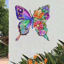1 pièce d'art sur le thème du papillon, convient pour la décoration de jardin, la décoration de la maison, peut également être utilisée comme cadeau pour la fête des mères, Thanksgiving ou Noël - Papillon - Voir 2