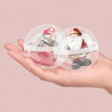 10/15/20/25/30Pcs Mini Plastic Round Capsules - Durable Plastic Containers For Storing Small Items, Suitable For Party Prizes, Retail Store Fixtures And Accessories, Transparent Design, Lightweight, Applicable For Celebrations, Birthdays, Party Decorations, Gift Packaging, Gift Baskets, Filler Materials, DIY Crafts And More. - Multicolor - View 5