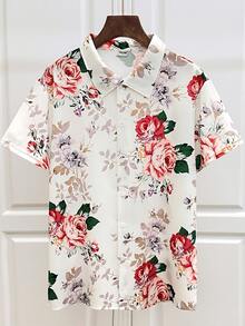 New Style Spring And Summer Men's Beach Hawaii Short Sleeve Flower ShirtApp - A508D-aL23578 - View 3