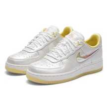 Giày thể thao Nike Air Force 1 Suede '07 LV8 Paisley Comfort Fit Paisley dành cho nam, màu trắng. - Vàng/trắng - Xem 5