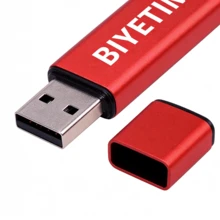 Biyetimi 64GB/128GB/32GB USB Flash Drive, High Speed Memory Stick, Black/Color/Transparent - Red - View 4