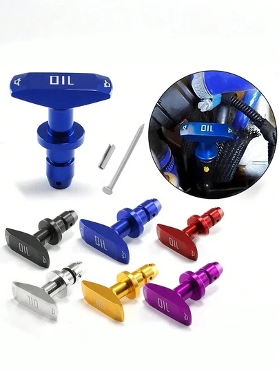 适用于GT V8 GT500（1999-2011）的铝制机油尺手柄 – 黑色哑光表面，定制发动机升级部件，易于安装且时尚的性能配件