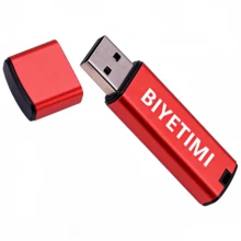 Biyetimi 64GB/128GB/32GB USB Flash Drive, High Speed Memory Stick, Black/Color/Transparent - Red - View 3