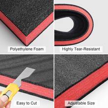 1pc Storystore Foam Tool Box 16 X 12 X 1 Inch, Customizable Foam For Storage Boxes, Polyurethane Storage Boards, Drawer Liners Storage Tool Box Organizer, Cuttable Polyurethane Foam Pad For Storage Box Lining, Craft Foam For Camera Tool Box Storage (16 X 12 X 1 Inch, Red, Black) - A - View 2