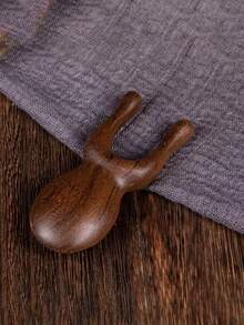 1 chiếc lược răng thưa bằng gỗ đàn hương tự nhiên thủ công, lược massage bằng gỗ đàn hương, bàn chải massage cao cấp, giúp tăng độ bóng và mượt cho tóc, phù hợp cho cả nam và nữ, dụng cụ chăm sóc tóc. - màu nâu - Xem 3