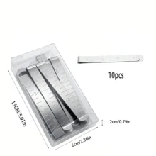 EDCUEBE7 1/20 buah Klip Jahit Tepi Stainless Steel, Penggaris Pengukur Jahit, Klip Kelim Logam, Alat Jahit untuk Kain, Tirai, Quilting, Peniti dan Penanda, Cocok untuk Berbagai Skenario dan Pemula - MultiWarna - View 12