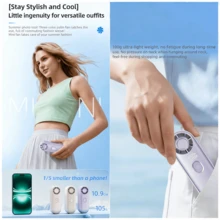 1pc Mini Handheld Fan, Only 4.33inch Mini Fan. Type-C Fast Charging With 2000mAh Large Capacity Battery. Ultra-Long Runtime, Ultra-Strong Airflow. Compact Design, 100 Wind Speed Levels. Convenient For Outdoor Use, Travel, Shopping, Camping, Portable, Keep Cool Anytime. Ideal Gift For Ladies, For Yourself, Family, Friends, Thoughtful Present, Caring Companion.,Outdoor,Garden,Travel Essentials,Portable Essentials,Beach Essentials,Graduation Season,Commencement,Graduation Ceremony,Graduation Gift,Graduation Present,Graduation Gift,Graduation Present,Congrats Grad,Congratulations Graduate,Valedictorian,Finish School,Graduation Party,Outdoor Essentials,Travel Portable,Hiking Essentials,Camping Essentials,Portable Tools,Summer Essentails,Summer Portable - Multicolor - View 4