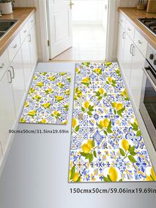 1 tấm thảm nhà bếp vải nỉ họa tiết quả chanh, mềm mại và thoải mái, dễ chăm sóc, có thể giặt bằng máy, thích hợp cho nhà bếp, phòng tắm, phòng học, lối vào, giúp giảm mệt mỏi thị giác, mang đến bầu không khí thư giãn cho căn phòng của bạn - Nhiều màu - Xem 7