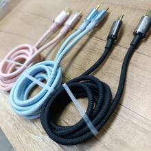 Cable de carga Cable de carga tipo C Cable de datos de carga rápida Cable telefónico trenzado de nailon, 1 metros, 60 W. - Xiaomi - Ver 3
