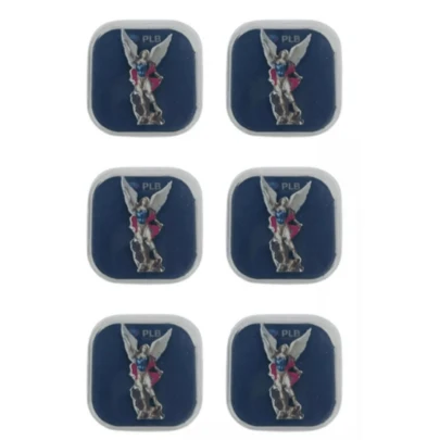 Kit 6 Broche Botton de Metal Arcanjo São Miguel + Caixinha