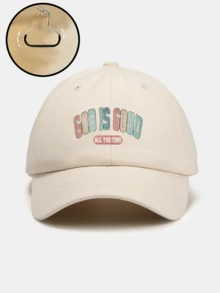 1pc Women's "God Is Good" Printed Baseball Cap, Adjustable Outdoor Sun Protection Casual Hat Suitable For Spring, Autumn, Travel, Beach, Vacation, Also Suitable For Men And Youth - Baseball Cap - View 10