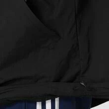 Áo khoác gió adidas Originals SANTIAGO kẻ sọc dáng rộng, tay dài, có khóa kéo dành cho nam - Đen và đỏ - Xem 6