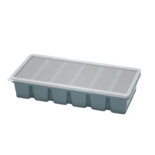 Khay làm đá viên bằng silicon có nắp đậy - Khuôn làm đá viên bằng silicon, một bộ thích hợp để làm và đông lạnh các loại nước sốt và các món ăn khác, làm được 6 nửa cốc đá viên, thích hợp cho nhà bếp gia đình, nhà hàng, xe RV, v.v., hộp đựng thực phẩm, đá viên, nhà bếp, khuôn silicon, khay đá, đĩa đá, khay, dụng cụ nhà bếp. - Nhiều màu - Xem 13