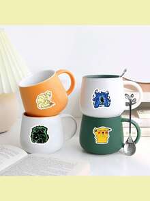 pokemon 53张热门宝可梦涂鸦贴纸，价格实惠，适用于剪贴簿、日记本、小龙、超梦包包、水杯、手机壳、电脑装饰等，防水，多场景适用，是馈赠佳品。 - 彩色 - 查看 10